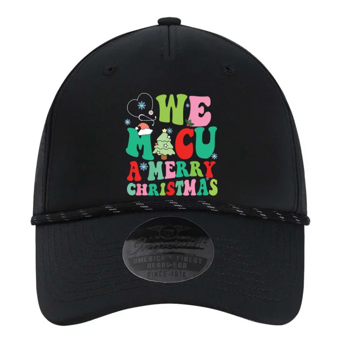 Retro We Micu A Merry Christmas Medical Icu Rn Aide Tech Performance The Dyno Cap