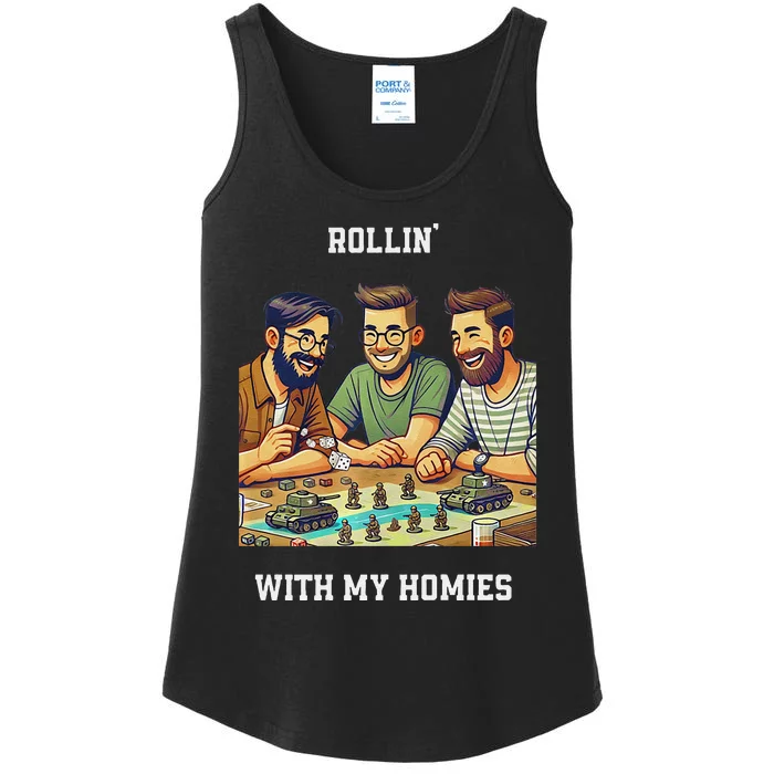 Rolling With My Homies Tabletop Gamer Premium Ladies Essential Tank