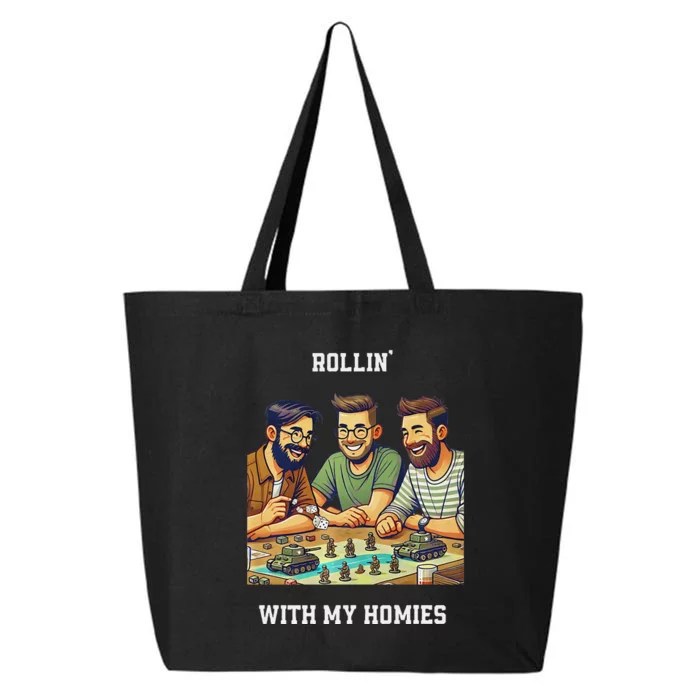 Rolling With My Homies Tabletop Gamer Premium 25L Jumbo Tote