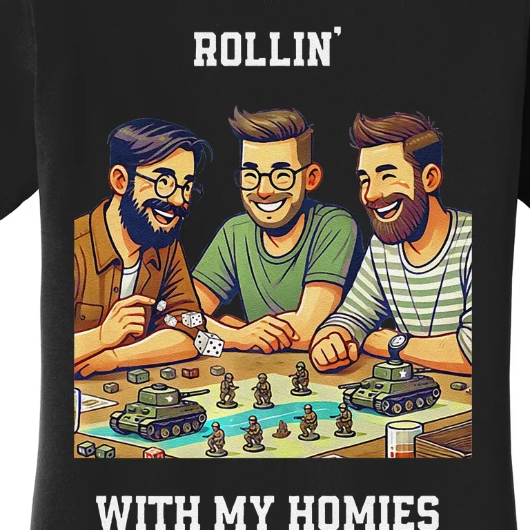 Rolling With My Homies Tabletop Gamer Premium Women's T-Shirt