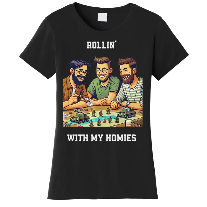 Rolling With My Homies Tabletop Gamer Premium Women's T-Shirt