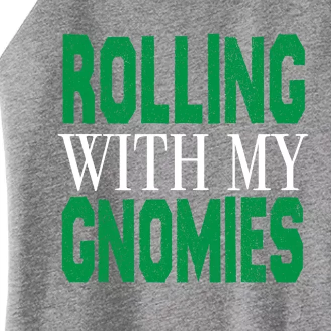 Rolling With My Gnomies Christmas Gift Women’s Perfect Tri Rocker Tank