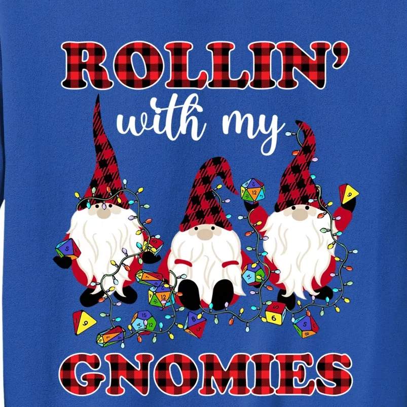 Rollin With My Gnomies Roll For Initiative Christmas Gnomes Gift Sweatshirt