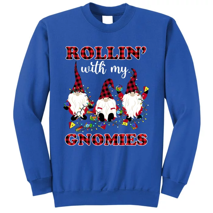 Rollin With My Gnomies Roll For Initiative Christmas Gnomes Gift Sweatshirt