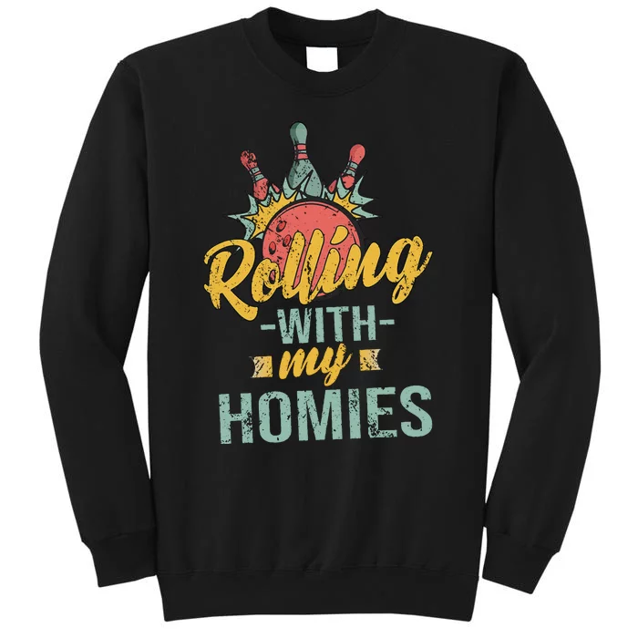 Rollin With My Homies Retro Bowling Sweatshirt