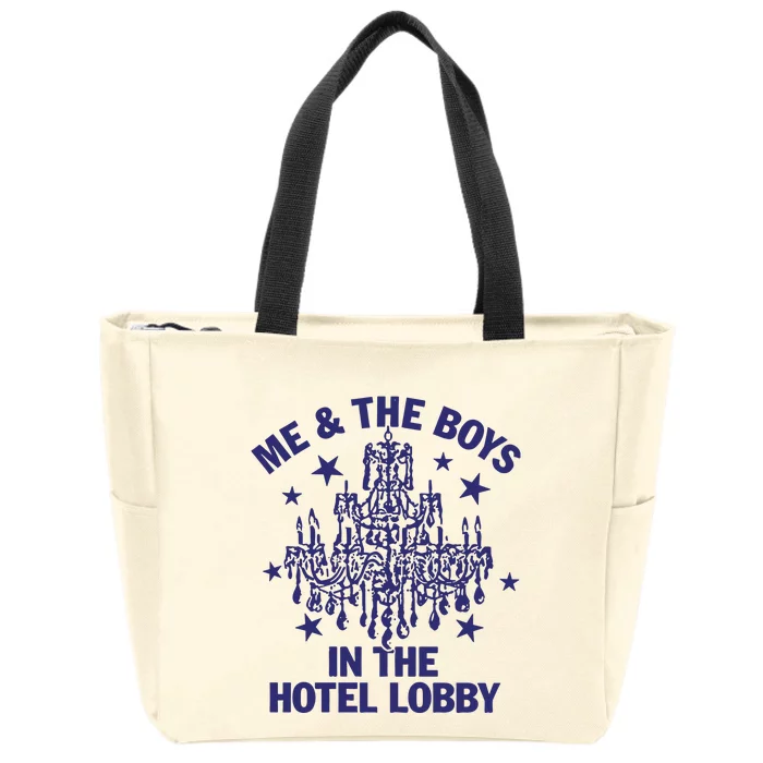 Remi Wolf Me And The B.O.Y.S In The Hotel Lobby Zip Tote Bag