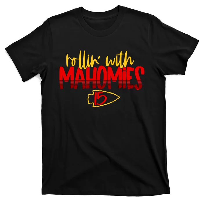 Kansas City Patrick Mahomes Shirt Rollin With Mahomies -   in 2023