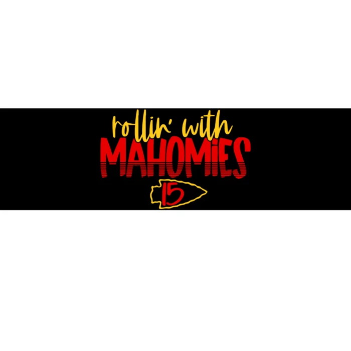 Rolling With Mahomies Patrick Mahomes 15 Bumper Sticker