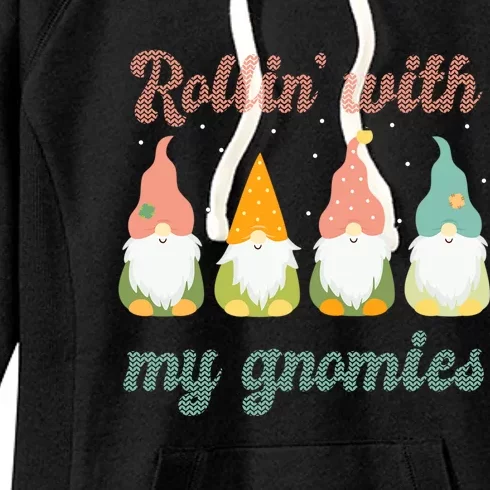 Rolling With My Gnomies Gift For Christmas Women's Fleece Hoodie