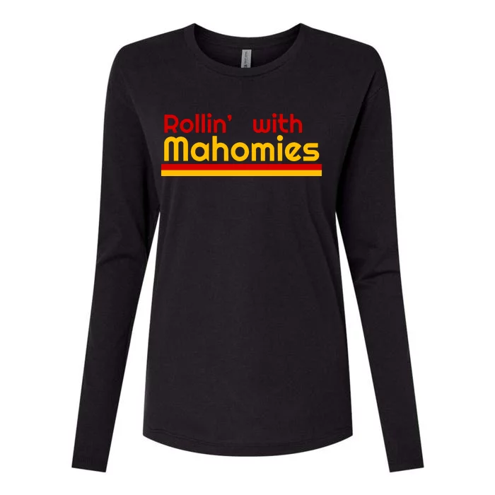 Rolling With Mahomies Chief Kingdom Womens Cotton Relaxed Long Sleeve T-Shirt