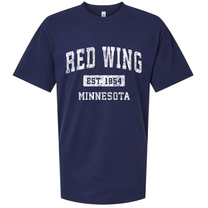 Red Wing Minnesota Mn Vintage Established Sports Design Sueded Cloud Jersey T-Shirt