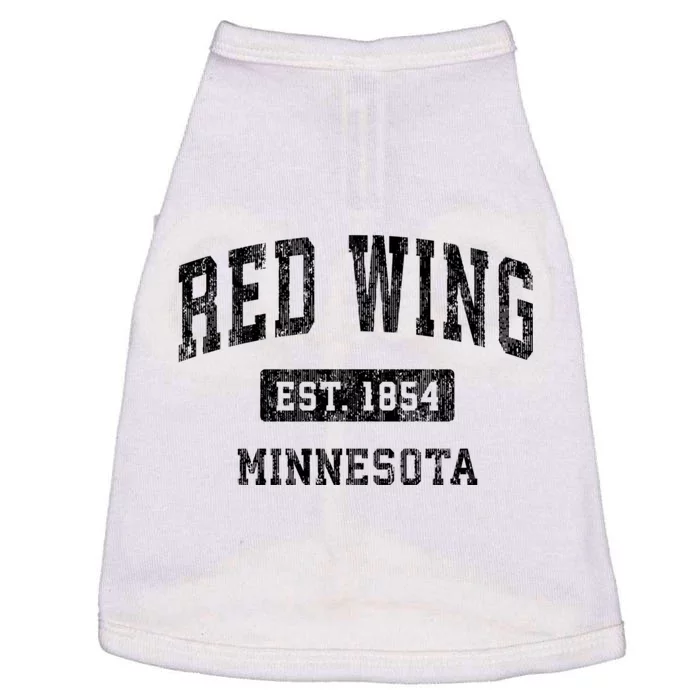 Red Wing Minnesota Mn Vintage Established Sports Design Doggie Tank