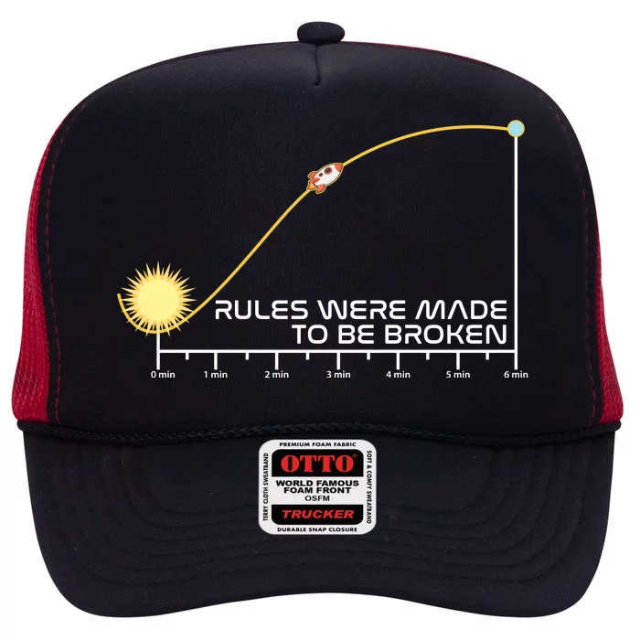 Rules Were Made To Be Broken High Crown Mesh Trucker Hat