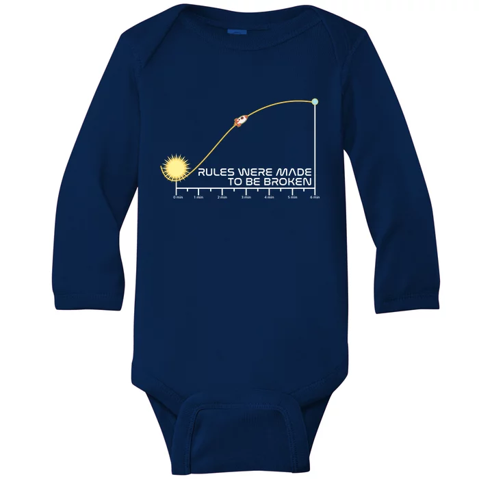 Rules Were Made To Be Broken Baby Long Sleeve Bodysuit