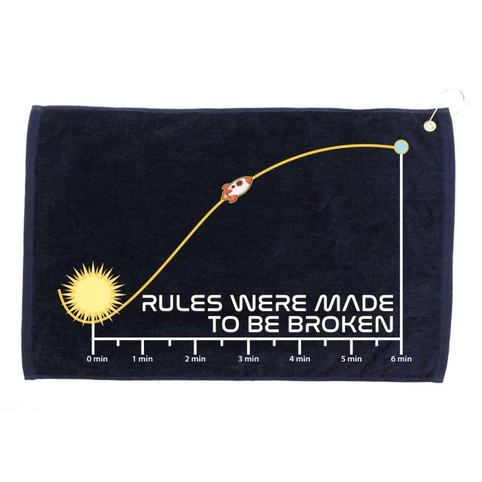 Rules Were Made To Be Broken Grommeted Golf Towel