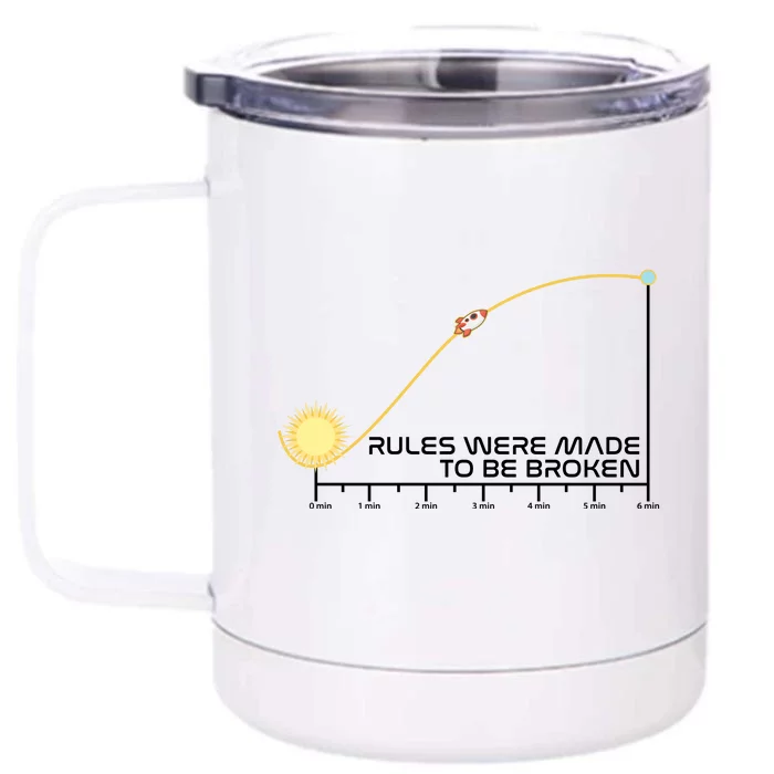 Rules Were Made To Be Broken Front & Back 12oz Stainless Steel Tumbler Cup