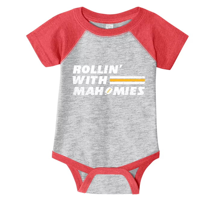 Rollin' With MaHOMIEs Football Fan Vintage Infant Baby Jersey Bodysuit