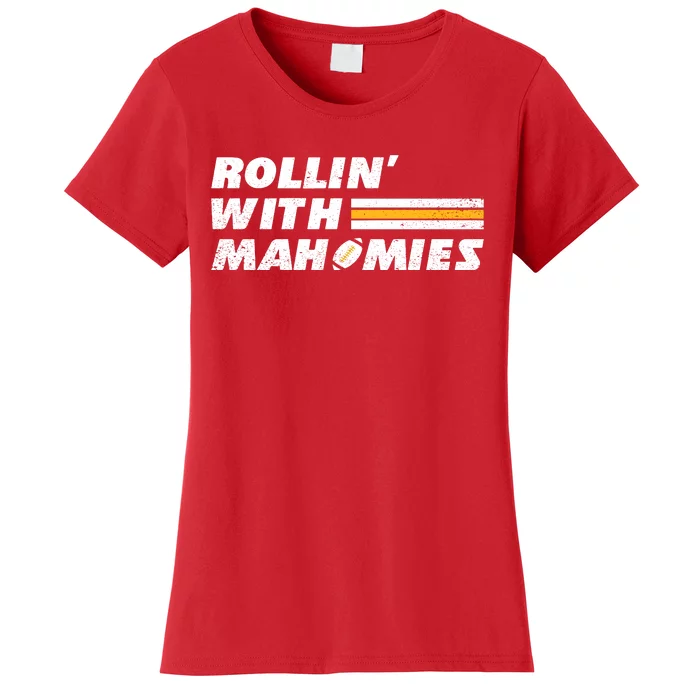 Rollin' With MaHOMIEs Football Fan Vintage Women's T-Shirt