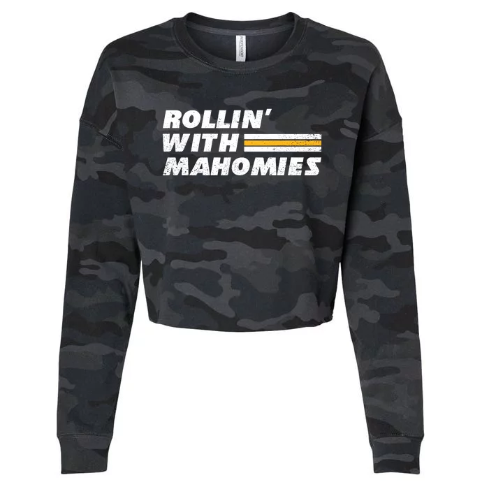 Rollin' With MaHOMIEs Football Fan Vintage Cropped Pullover Crew