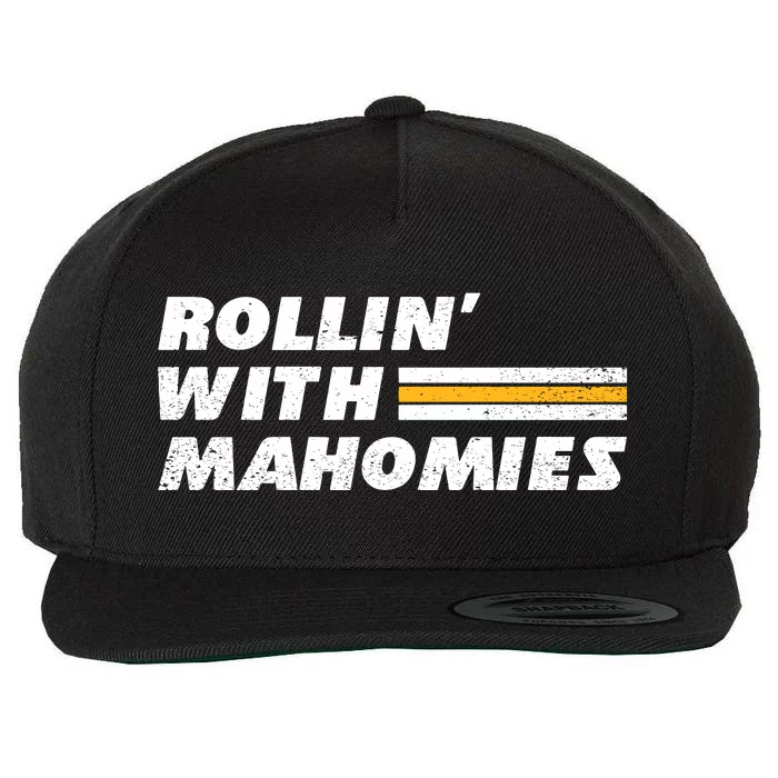 Rollin' With MaHOMIEs Football Fan Vintage Wool Snapback Cap