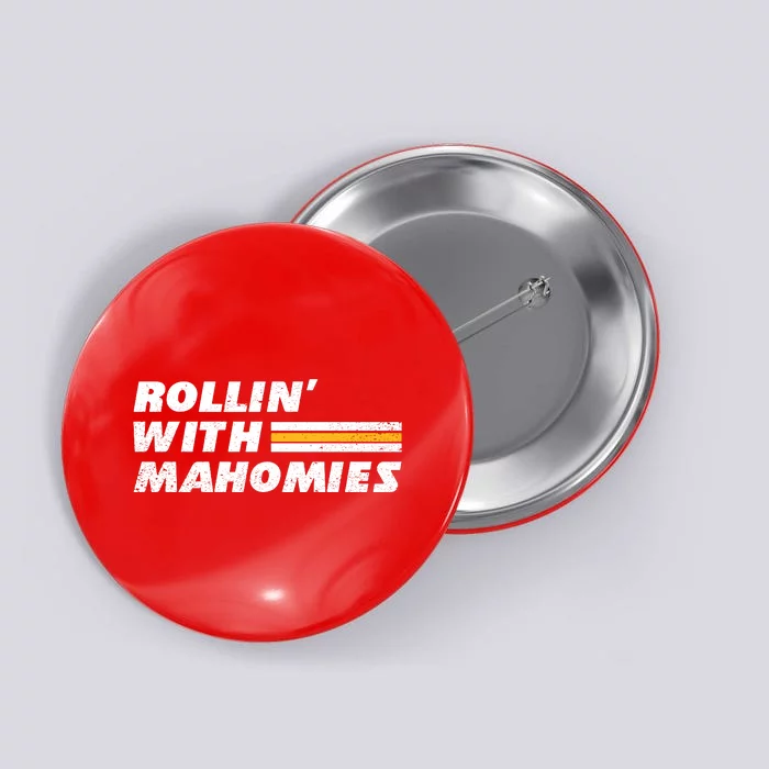 Rollin' With MaHOMIEs Football Fan Vintage Button