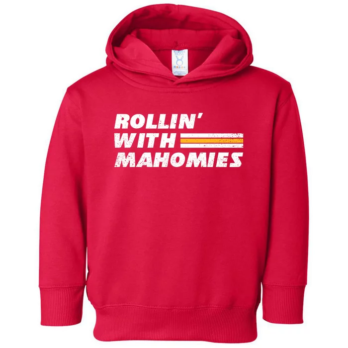 Rollin' With MaHOMIEs Football Fan Vintage Toddler Hoodie