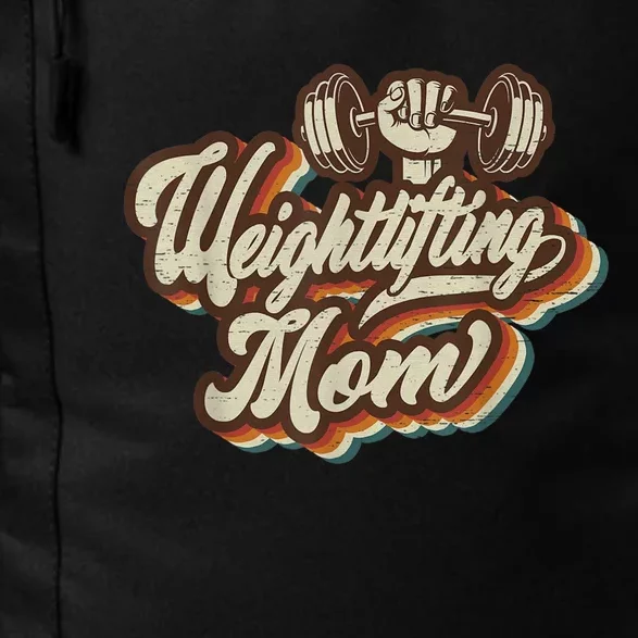 Retro Weightlifting Mom Sports Mama Mothers Day Daily Commute Backpack