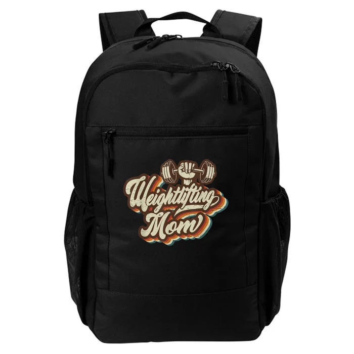 Retro Weightlifting Mom Sports Mama Mothers Day Daily Commute Backpack