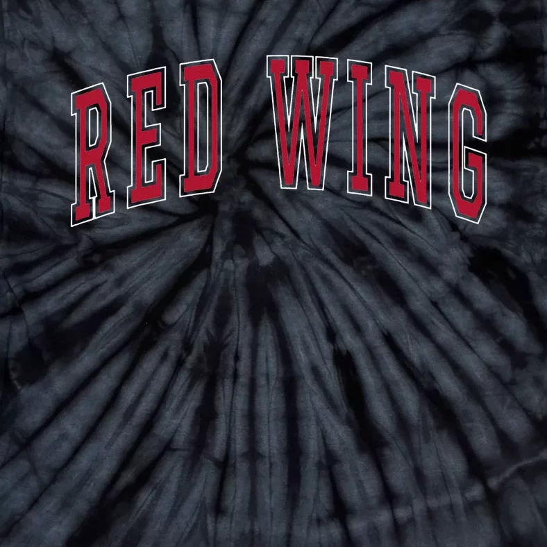 Red Wing Minnesota Souvenir College Style Red Text Tie-Dye T-Shirt