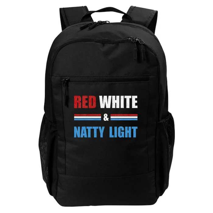 Red White & NattyLight For Beer Lovers amusing Daily Commute Backpack