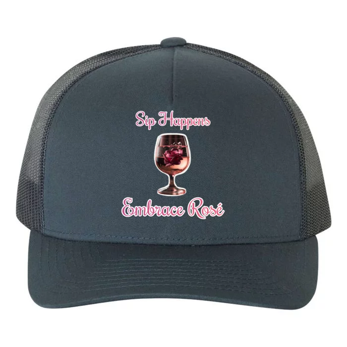 Rosé Wine National Rosé Day Friends Party Cute Gift Yupoong Adult 5-Panel Trucker Hat