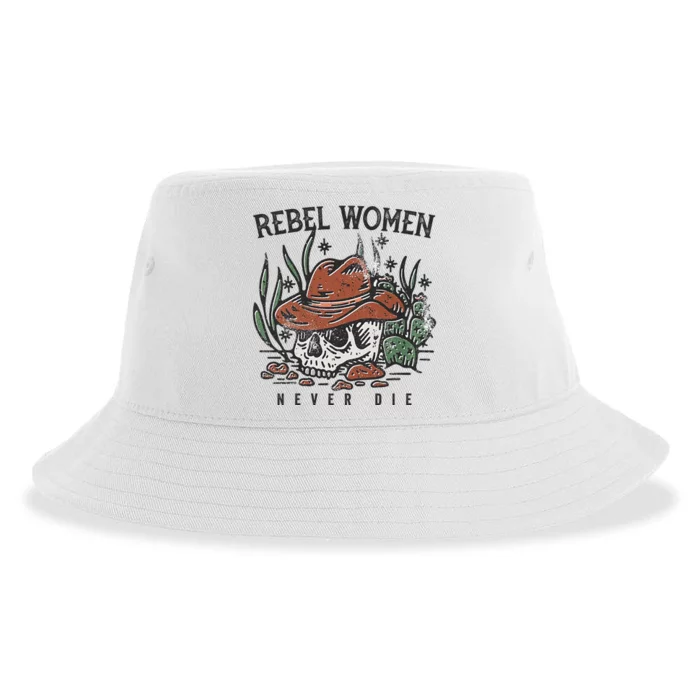 Rebel Women Never Die Sustainable Bucket Hat