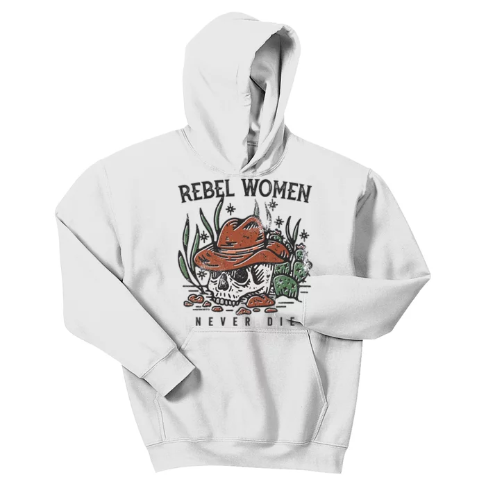 Rebel Women Never Die Kids Hoodie