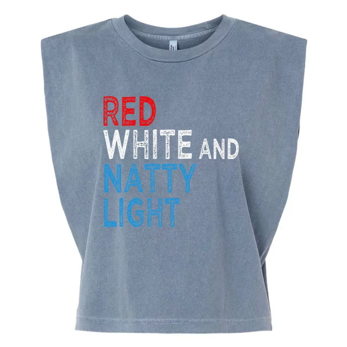 Red White & Natty-Light For  Beer Lovers amusing Garment-Dyed Women's Muscle Tee