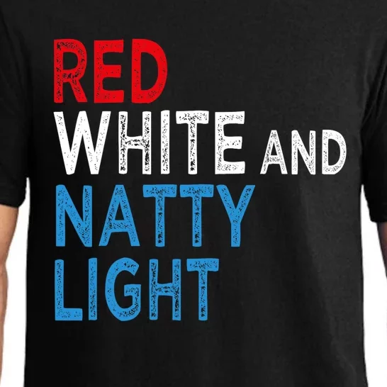 Red White & Natty Light For Men Women Beer Lovers Amusing Pajama Set