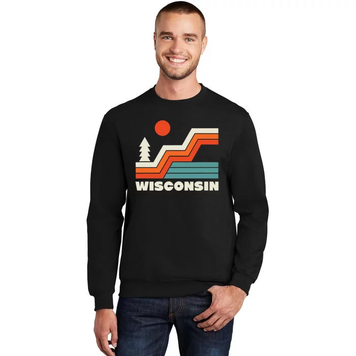 Retro Wisconsin Outdoors Nature Tall Sweatshirt