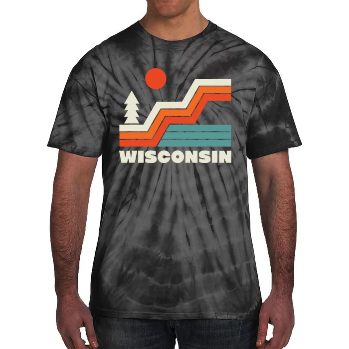 Retro Wisconsin Outdoors Nature Tie-Dye T-Shirt