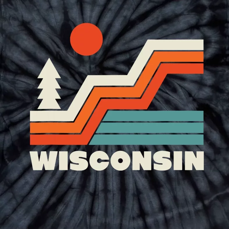 Retro Wisconsin Outdoors Nature Tie-Dye T-Shirt