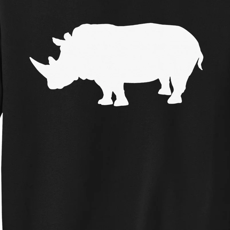 Rhino White Print Long Sleeve Rhino Tall Sweatshirt