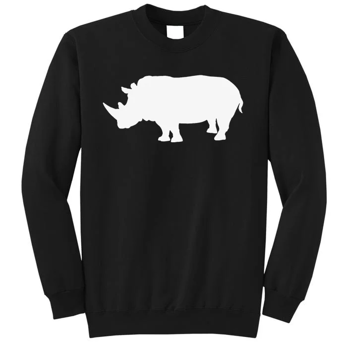 Rhino White Print Long Sleeve Rhino Tall Sweatshirt