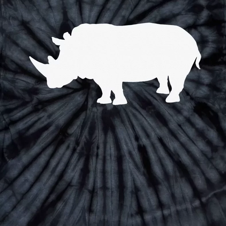 Rhino White Print Long Sleeve Rhino Tie-Dye T-Shirt