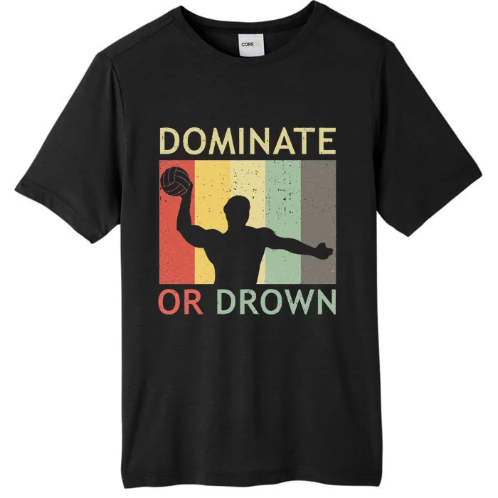 Retro Water Polo Player Vintage Water Polo ChromaSoft Performance T-Shirt