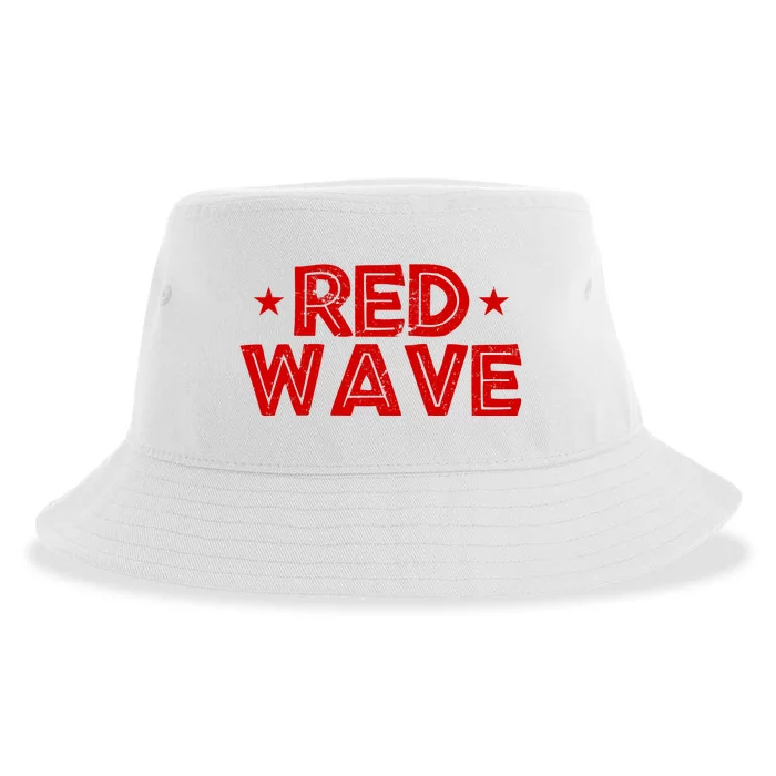 Red Wave Pro Republican Sustainable Bucket Hat