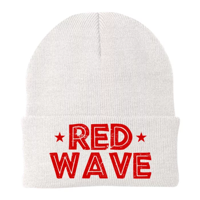 Red Wave Pro Republican Knit Cap Winter Beanie