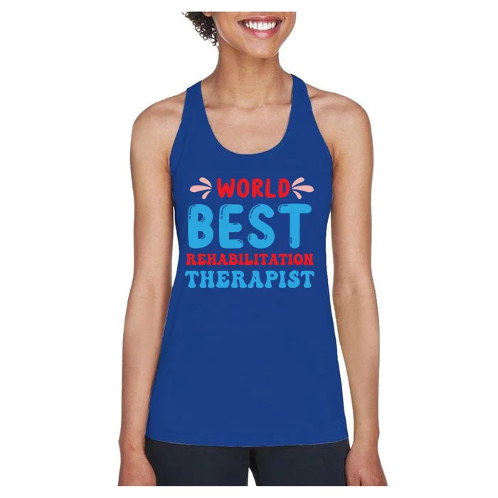 Rehabilitation Worker Physical Medicine Rehabilitation Cute Gift Women's Racerback Tank