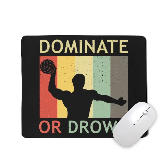 Retro Water Polo Player Vintage Water Polo Mousepad