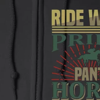 Ride With Pride Pant Horse Full Zip Hoodie