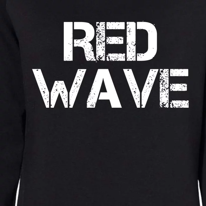 Red Wave Republican Womens California Wash Sweatshirt