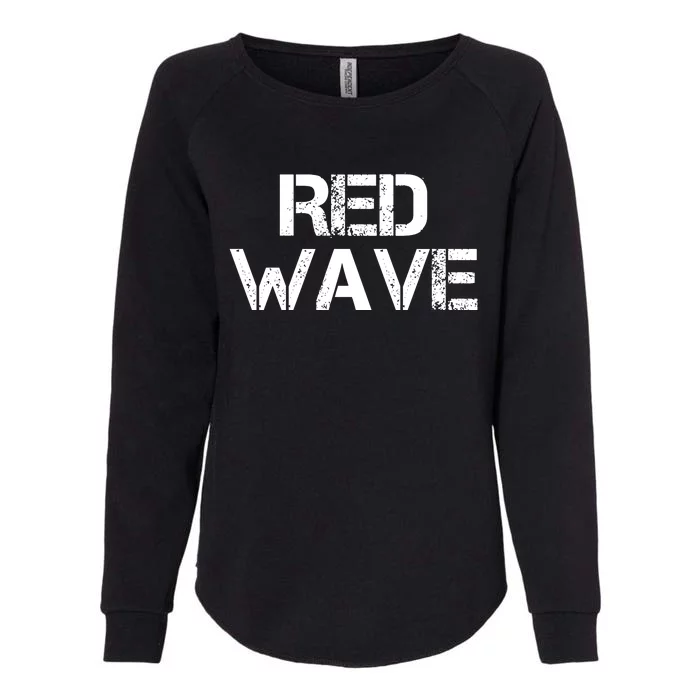 Red Wave Republican Womens California Wash Sweatshirt