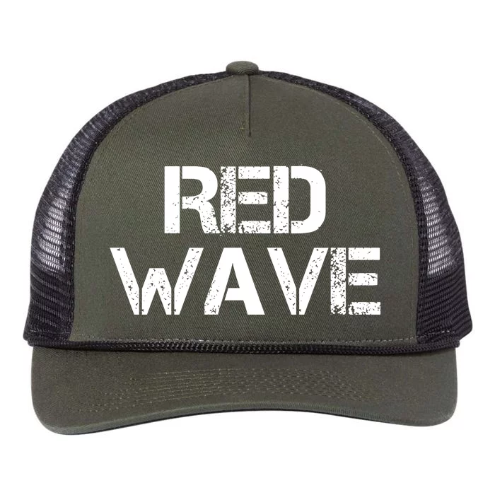 Red Wave Republican Retro Rope Trucker Hat Cap